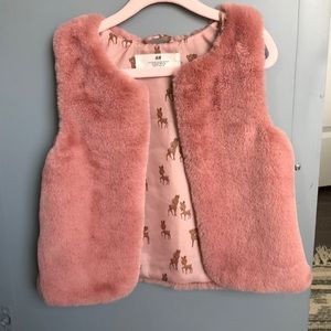 Girls Faux Fur Vest